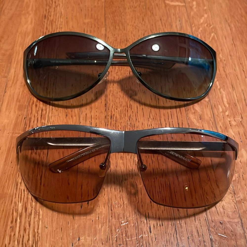 Two pair Armani Sunglasses